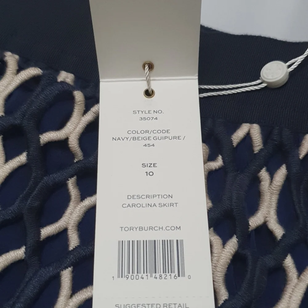 NWT Tory Burch Caroliona Guipure Lace Skirt